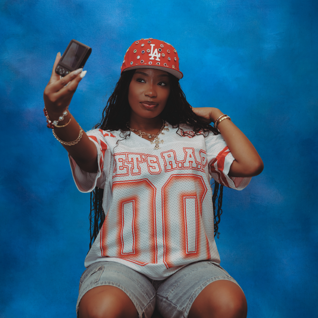 "Class Act" Mesh Jersey - White